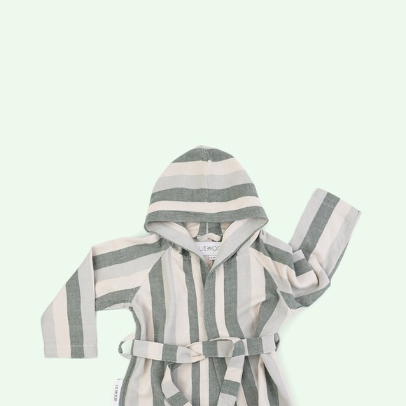 Liewood Pajamas Nwt Leiwood Dana Bathrobe Garden Greensandy 0